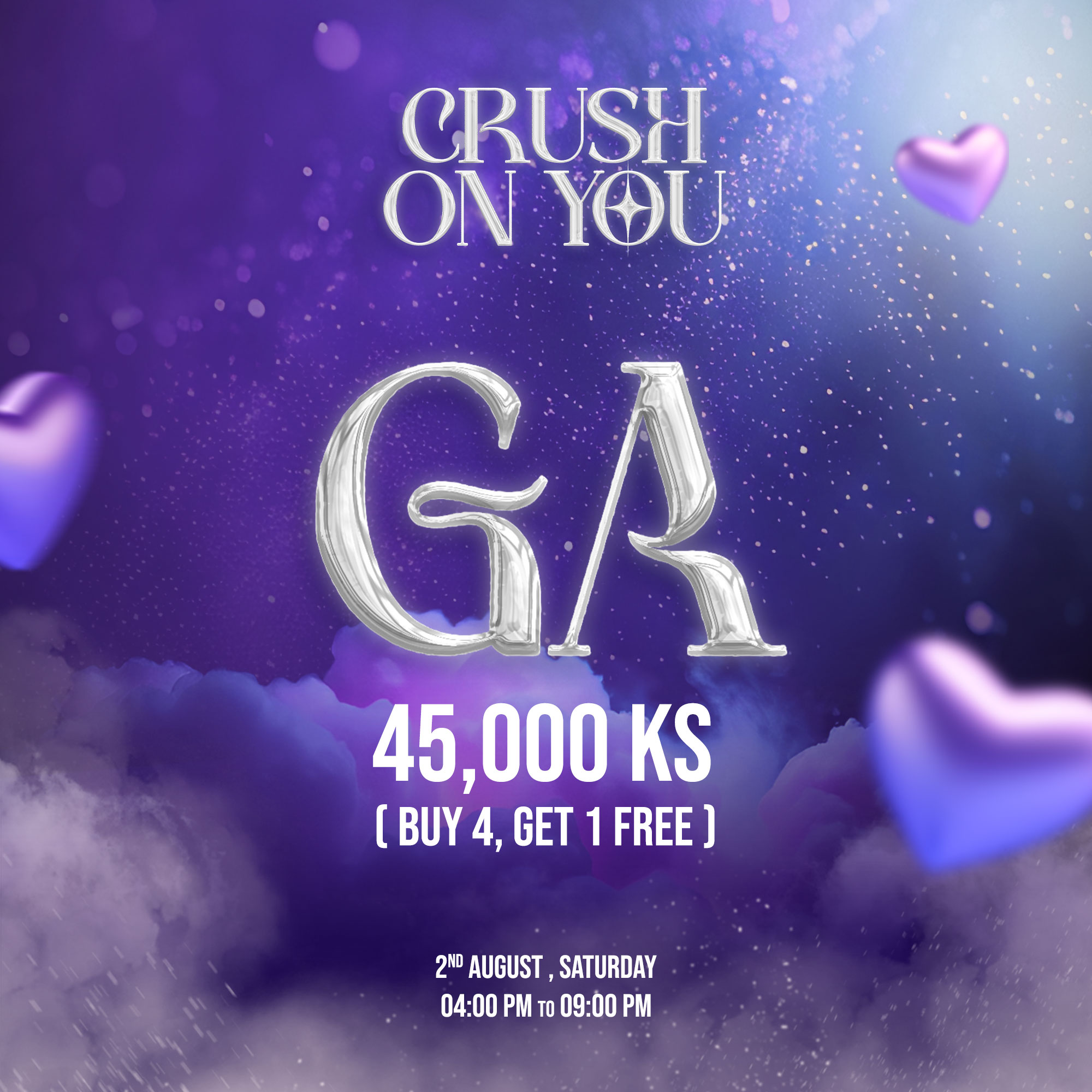 Crush On You GA Ticket