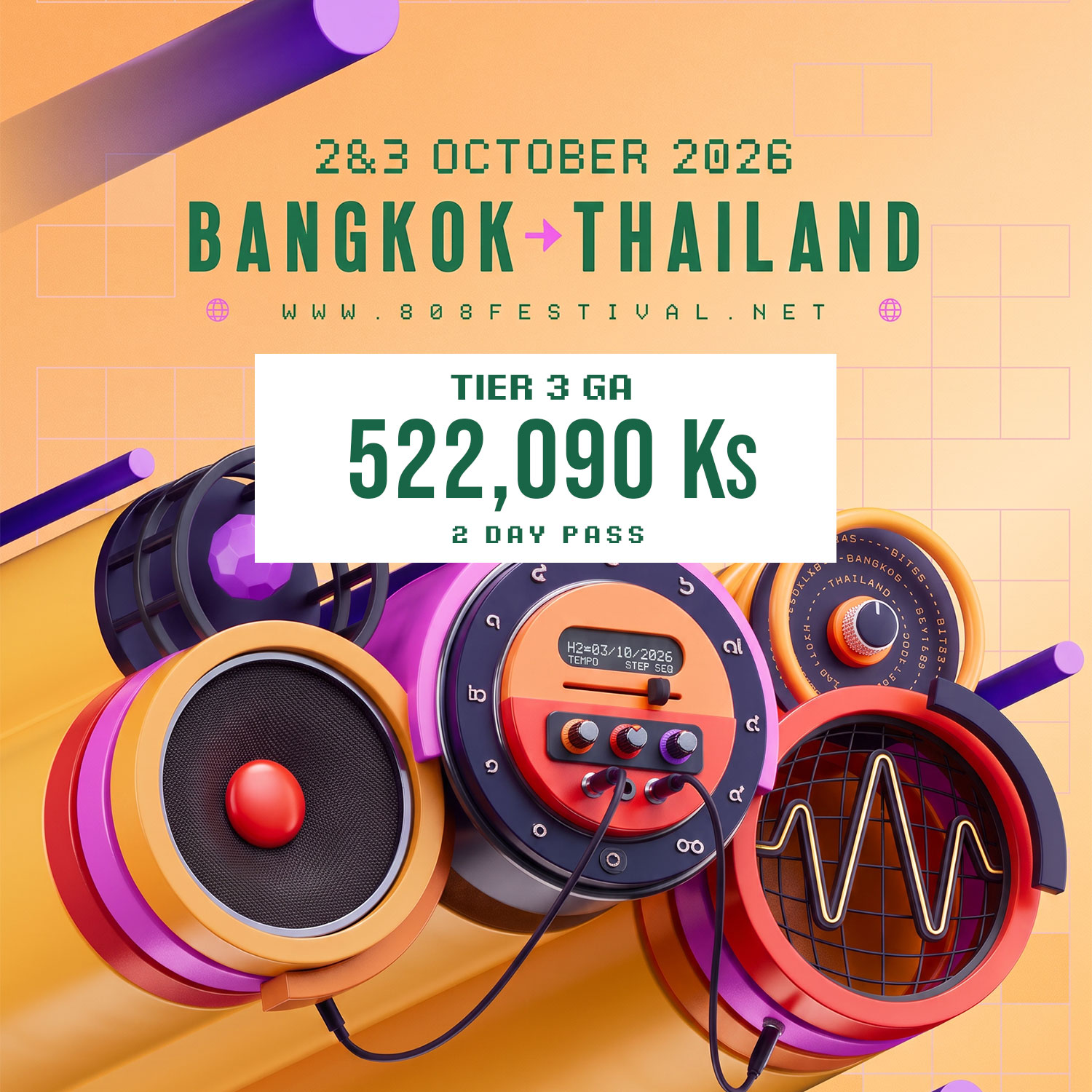808 Festival GA Tier 3 (2Days Pass)