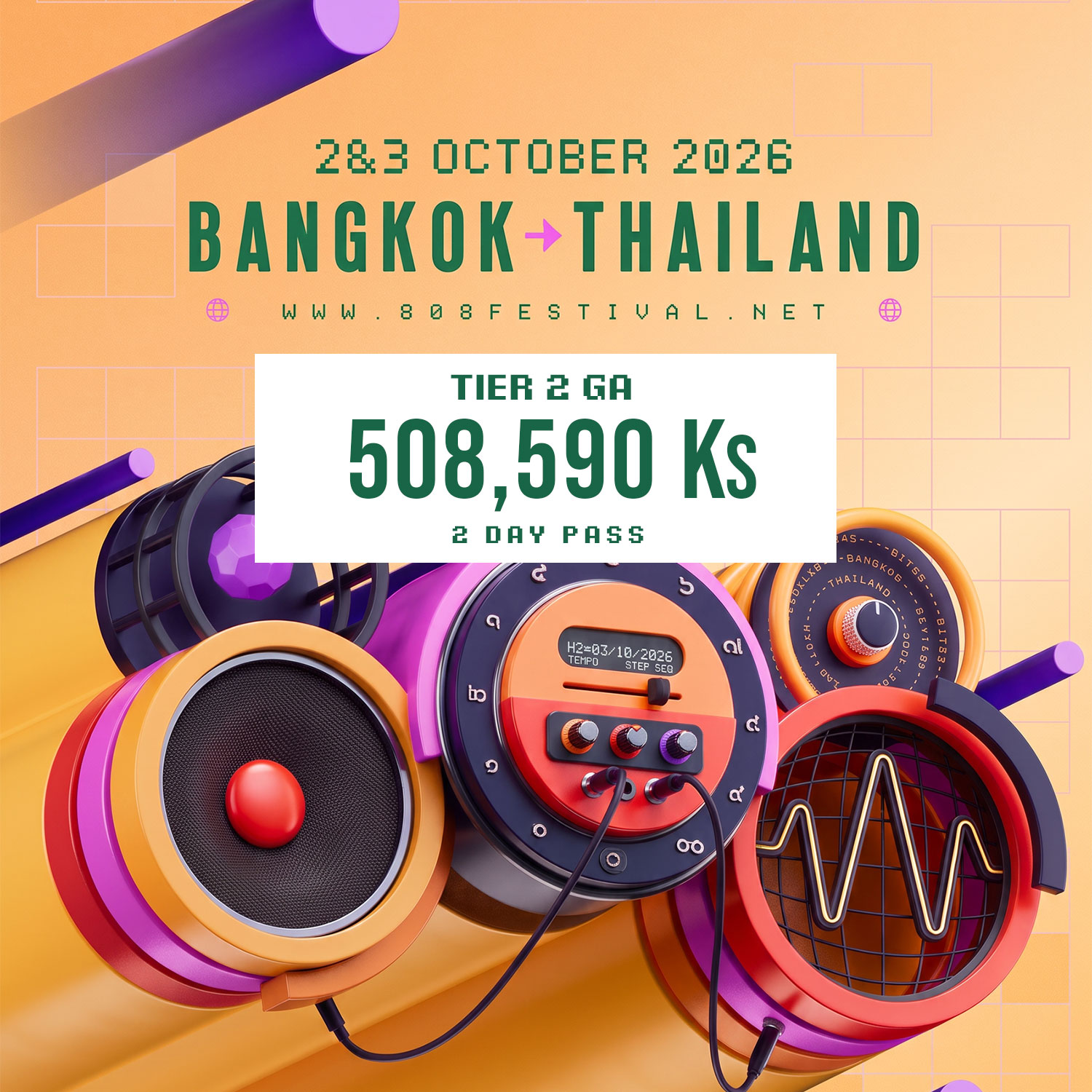 808 Festival GA Tier 2 (2Days Pass)