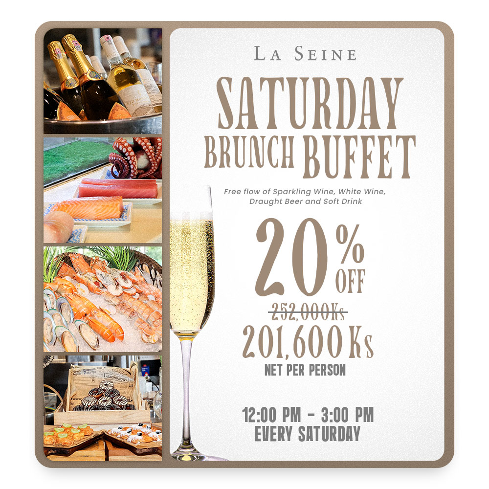 Saturday Brunch Buffet (Sparkling Delight)