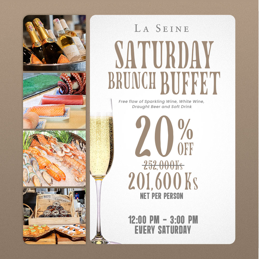 Saturday Brunch Buffet (Sparkling Delight)