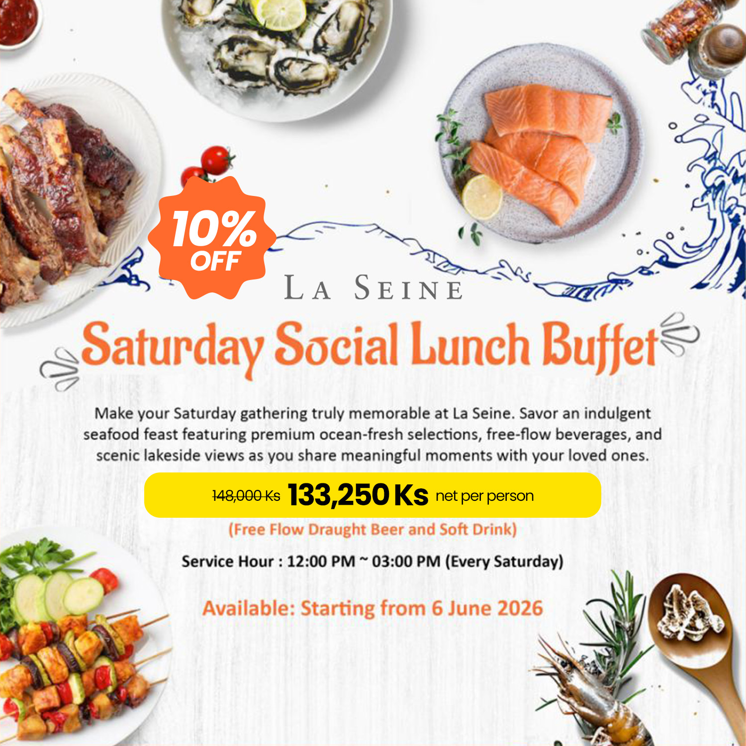 Saturday Social Lunch Buffet