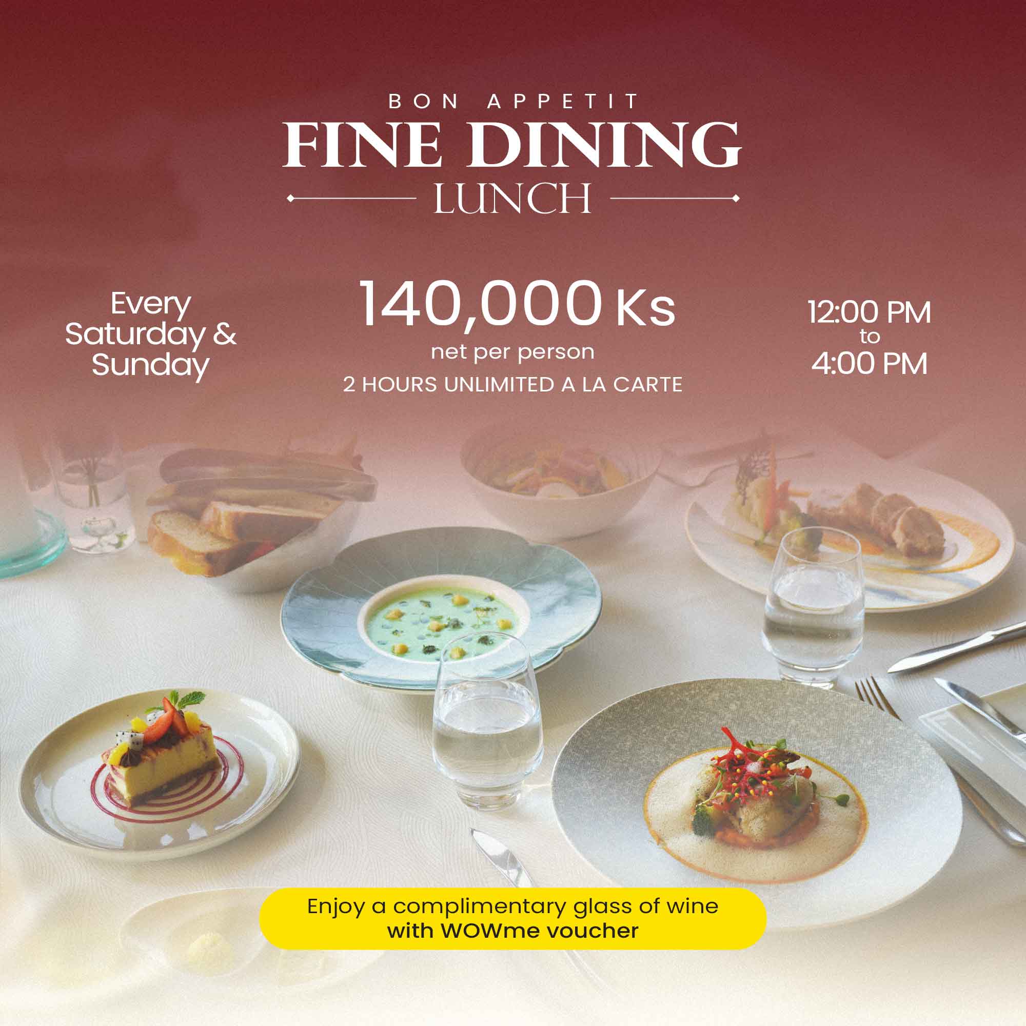 Bon Appetit Fine Dining Lunch
