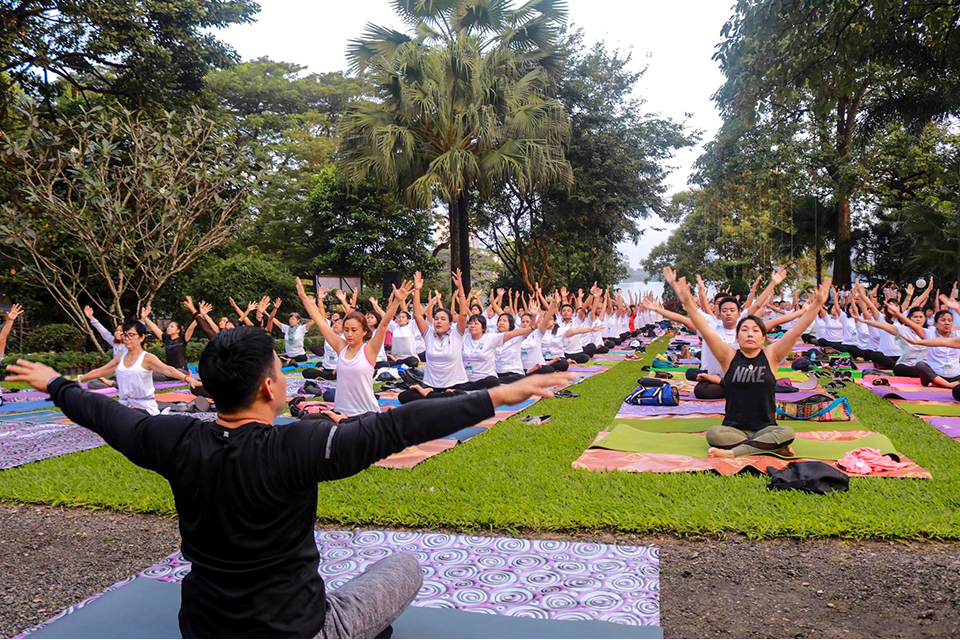 Outdoor Yoga Class