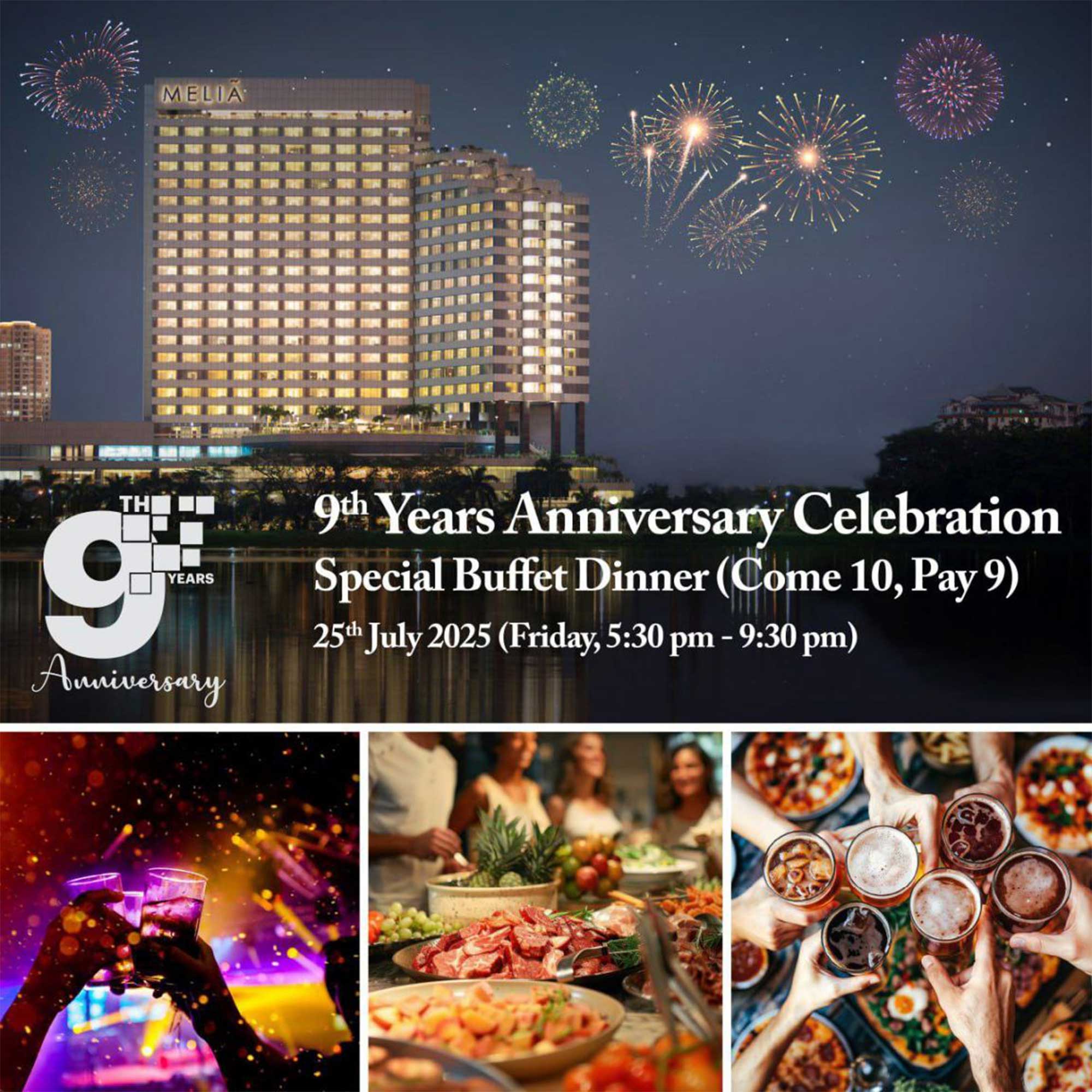 Special Buffet Dinner (Come 10 Pay 9)
