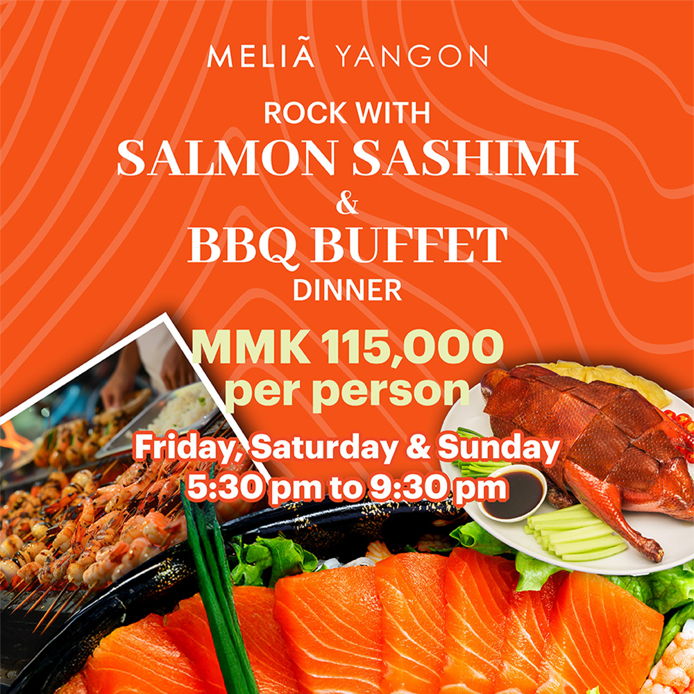Rock with Salmon Sashimi & BBQ Buffet