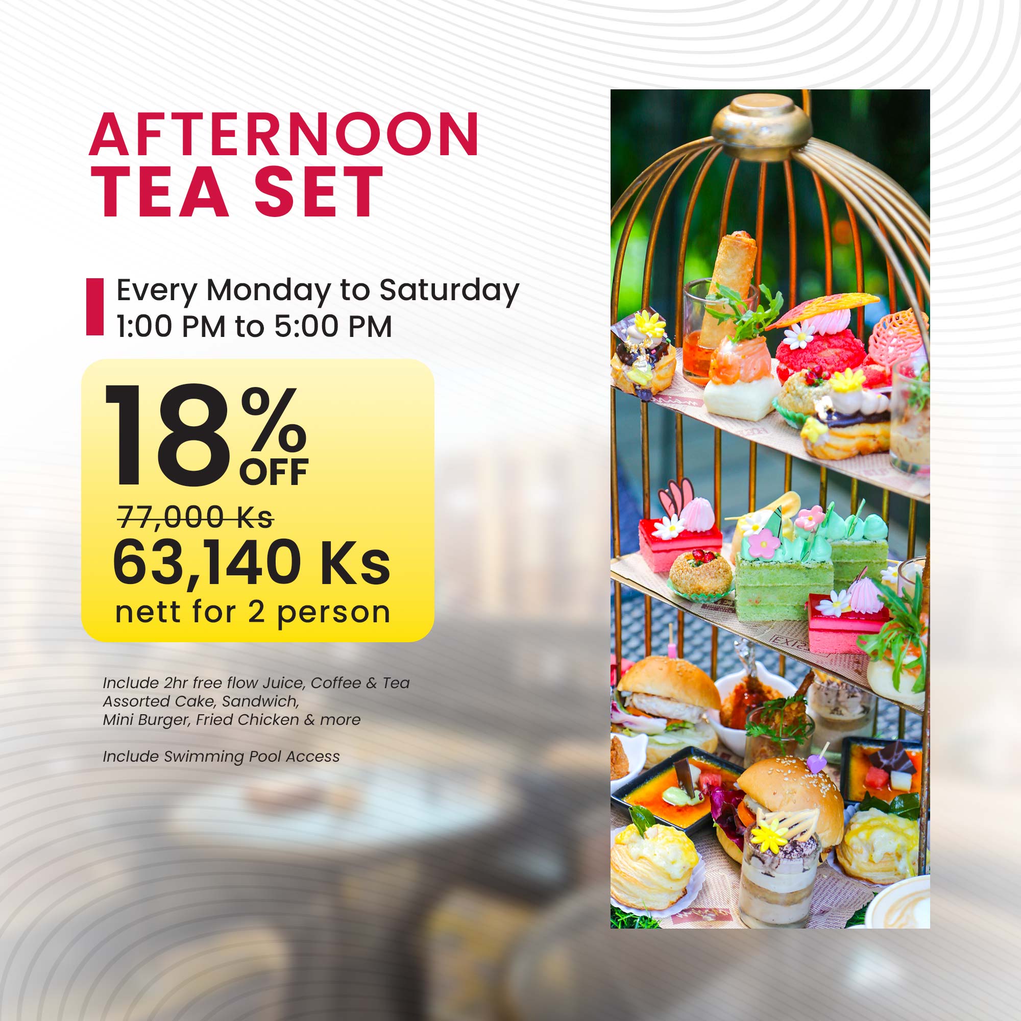 Afternoon Tea Set For 2 pax