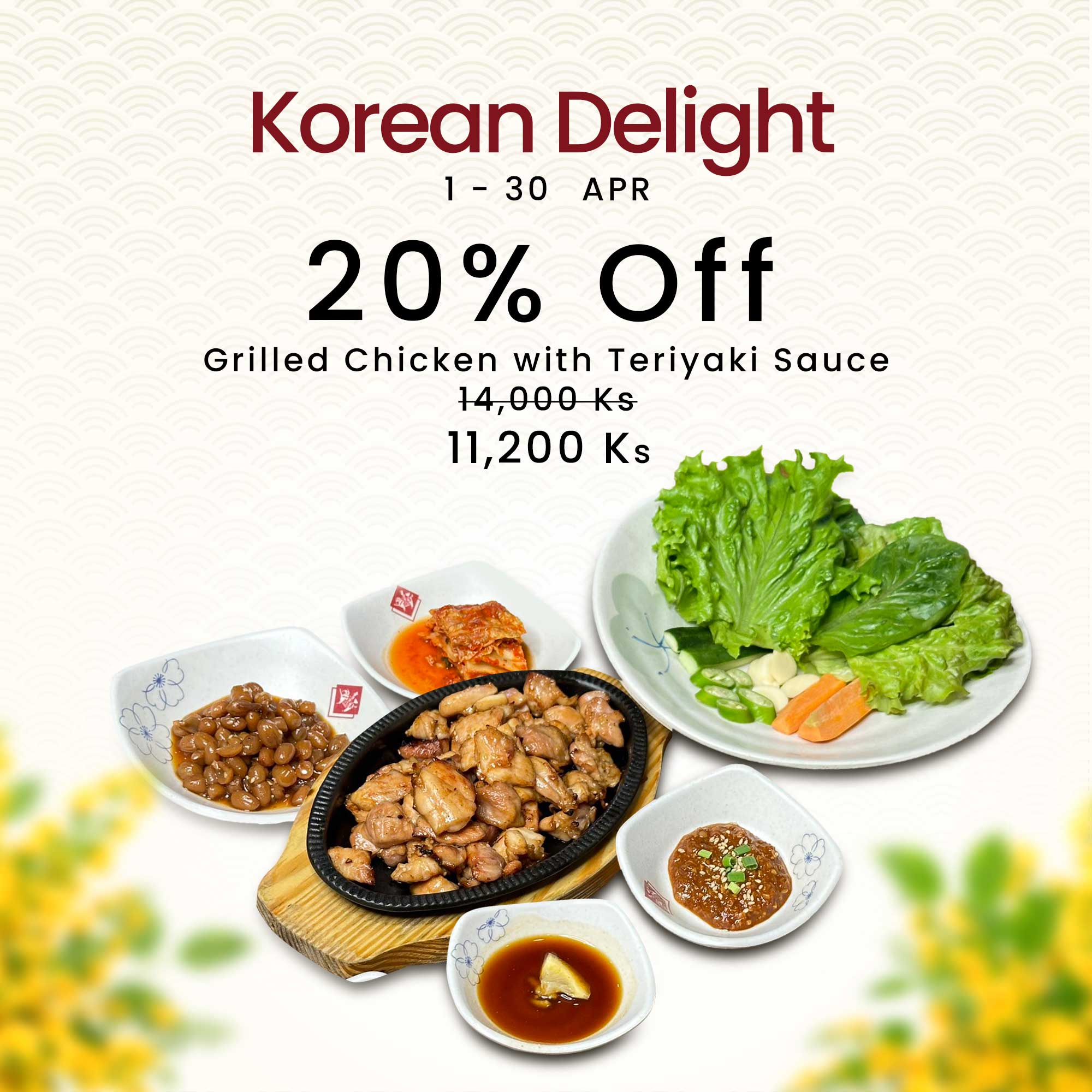 Korean Delight 20% off