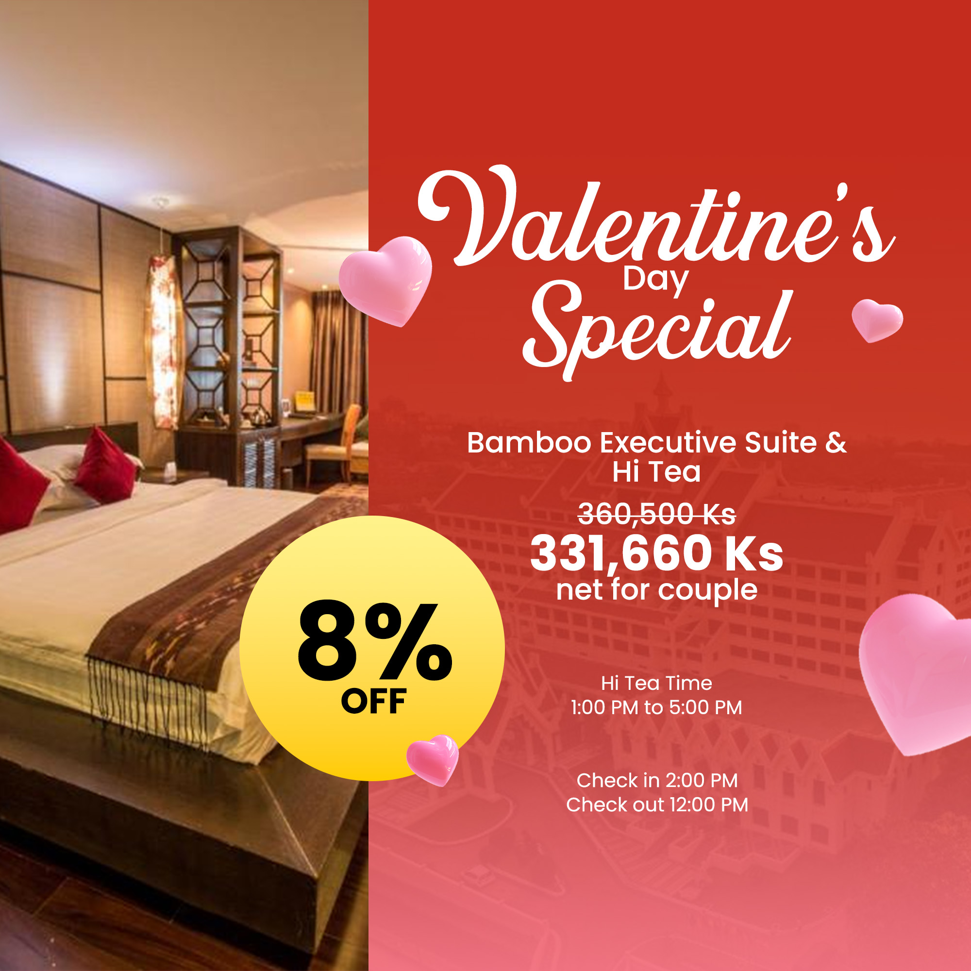 Bamboo Executive Suite + High Tea